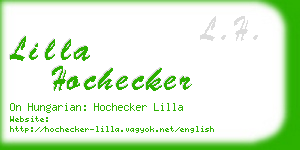 lilla hochecker business card